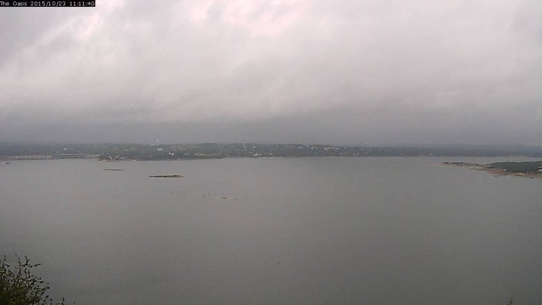 Lake Travis webcam, October 23, 2015 10:20 AM CT
