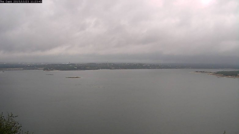 Lake Travis webcam, October 23, 2015 10:30 AM CT