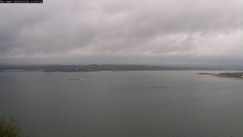 Lake Travis webcam, October 23, 2015 10:35 AM CT