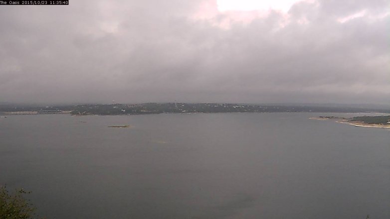 Lake Travis webcam, October 23, 2015 10:40 AM CT