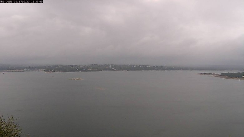 Lake Travis webcam, October 23, 2015 10:45 AM CT
