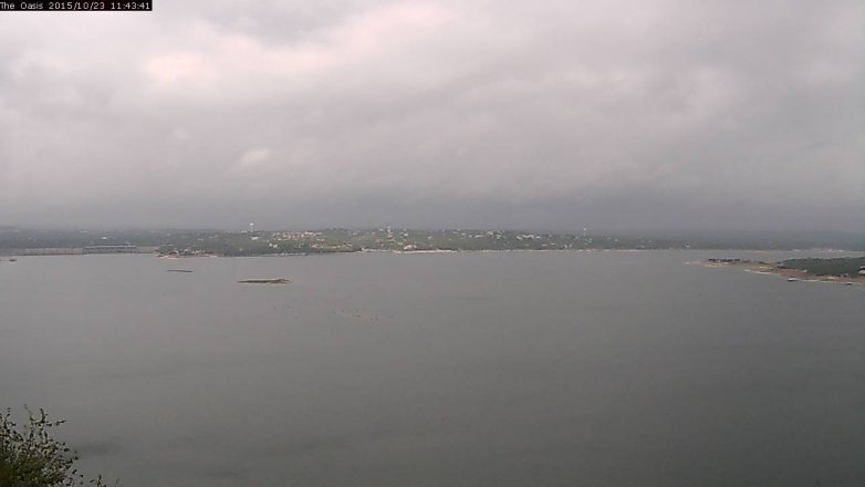 Lake Travis webcam, October 23, 2015 10:50 AM CT