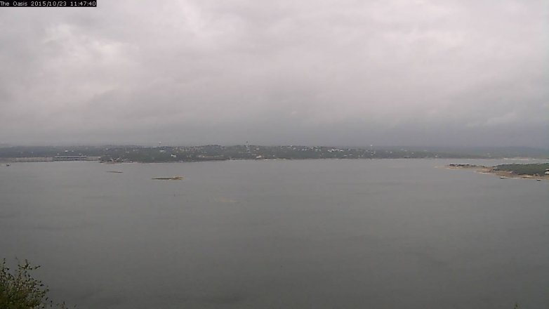 Lake Travis webcam, October 23, 2015 10:55 AM CT
