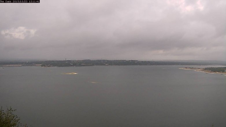Lake Travis webcam, October 23, 2015 11:20 AM CT