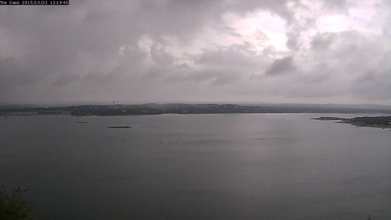 Lake Travis webcam, October 23, 2015 11:25 AM CT
