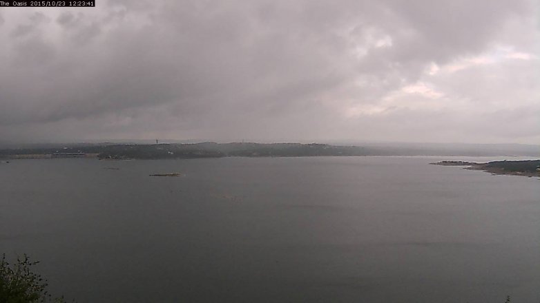 Lake Travis webcam, October 23, 2015 11:30 AM CT