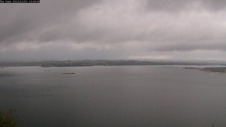 Lake Travis webcam, October 23, 2015 11:45 AM CT