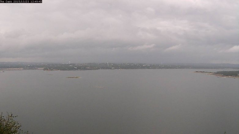 Lake Travis webcam, October 23, 2015 11:55 AM CT