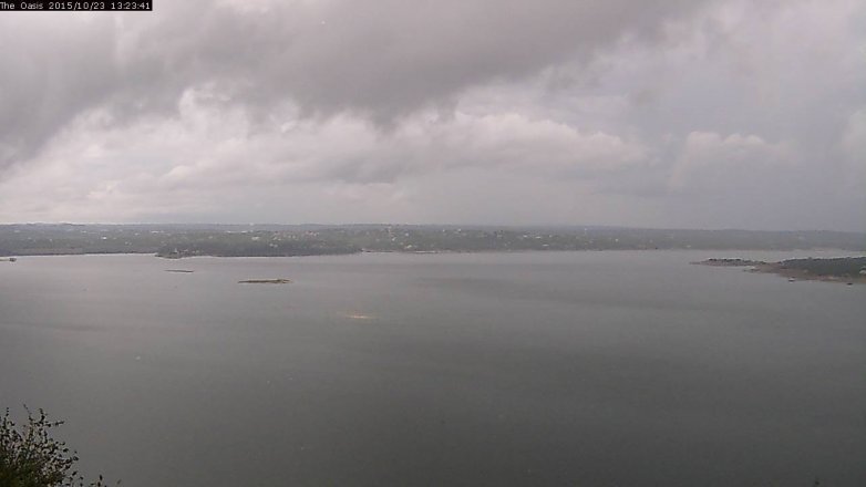 Lake Travis webcam, October 23, 2015 12:30 PM CT