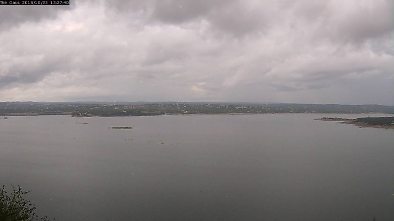 Lake Travis webcam, October 23, 2015 12:35 PM CT