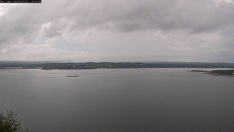 Lake Travis webcam, October 23, 2015 12:50 PM CT