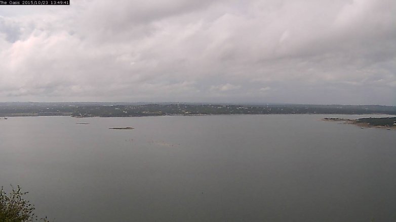Lake Travis webcam, October 23, 2015 12:55 PM CT