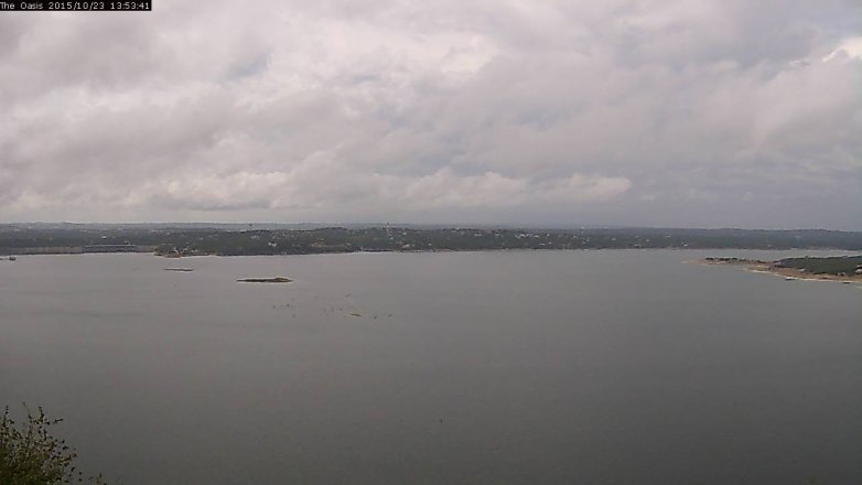 Lake Travis webcam, October 23, 2015 1:00 PM CT