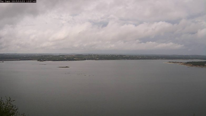 Lake Travis webcam, October 23, 2015 1:05 PM CT