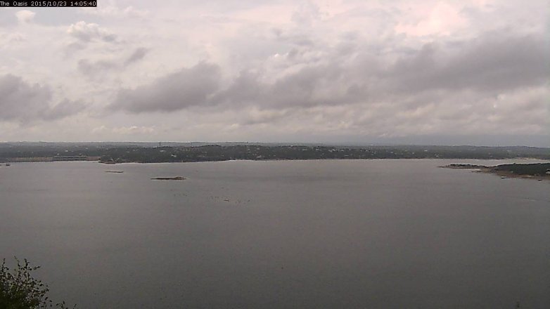 Lake Travis webcam, October 23, 2015 1:10 PM CT