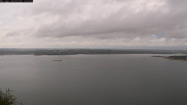 Lake Travis webcam, October 23, 2015 1:20 PM CT