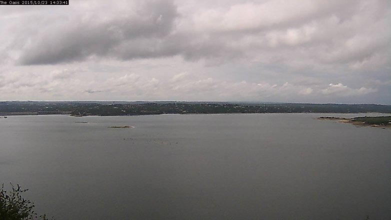 Lake Travis webcam, October 23, 2015 1:40 PM CT
