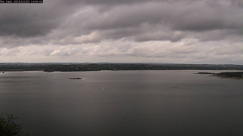 Lake Travis webcam, October 23, 2015 1:50 PM CT