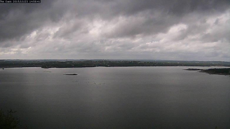 Lake Travis webcam, October 23, 2015 2:05 PM CT