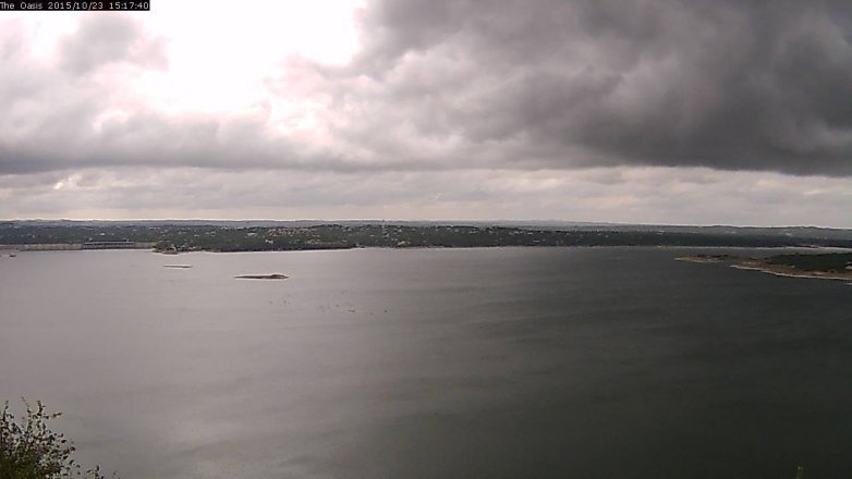 Lake Travis webcam, October 23, 2015 2:25 PM CT