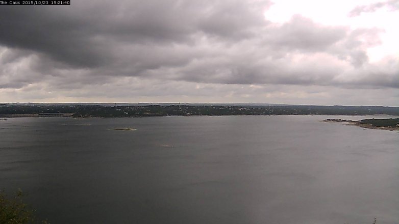 Lake Travis webcam, October 23, 2015 2:30 PM CT