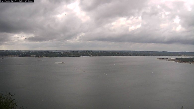 Lake Travis webcam, October 23, 2015 2:35 PM CT