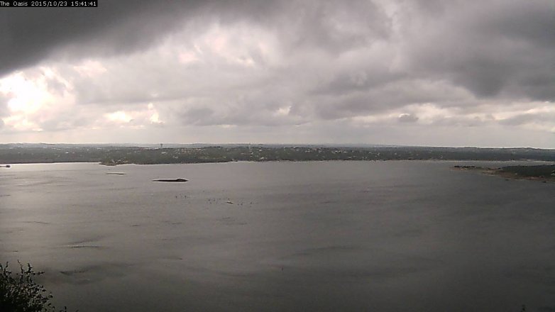 Lake Travis webcam, October 23, 2015 2:50 PM CT