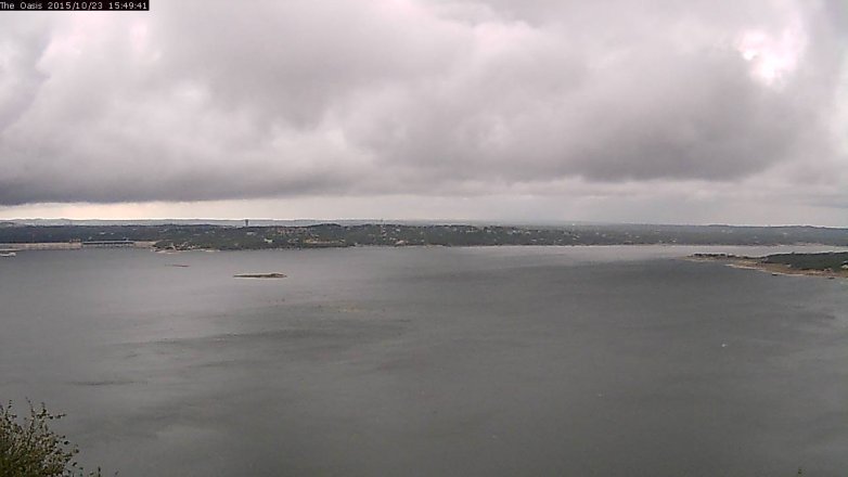 Lake Travis webcam, October 23, 2015 2:55 PM CT