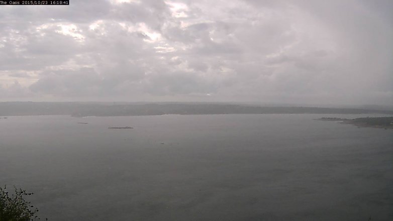 Lake Travis webcam, October 23, 2015 3:25 PM CT