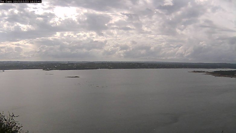 Lake Travis webcam, October 23, 2015 3:30 PM CT