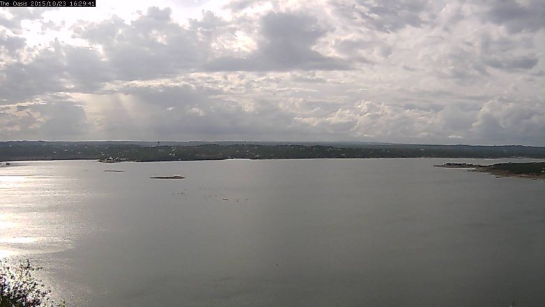 Lake Travis webcam, October 23, 2015 3:35 PM CT