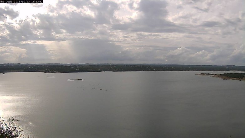 Lake Travis webcam, October 23, 2015 3:40 PM CT
