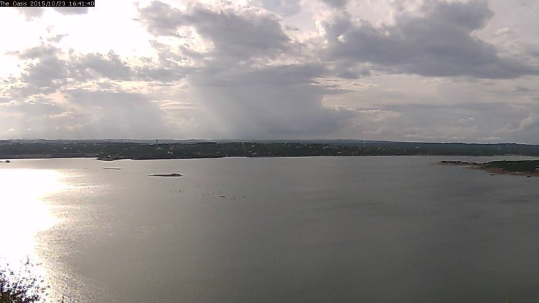 Lake Travis webcam, October 23, 2015 3:45 PM CT