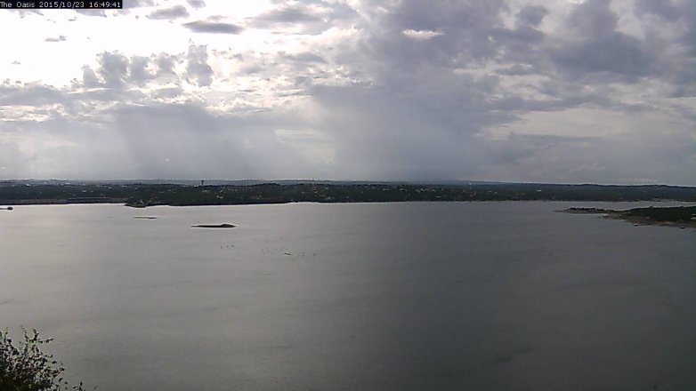 Lake Travis webcam, October 23, 2015 3:55 PM CT