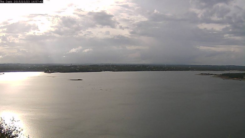 Lake Travis webcam, October 23, 2015 4:05 PM CT