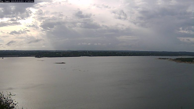Lake Travis webcam, October 23, 2015 4:10 PM CT