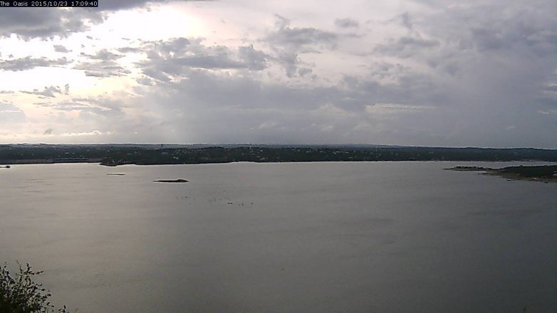 Lake Travis webcam, October 23, 2015 4:15 PM CT
