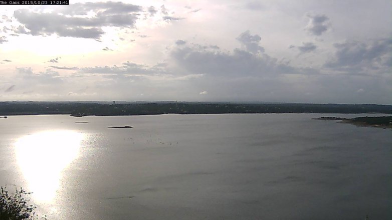 Lake Travis webcam, October 23, 2015 4:30 PM CT