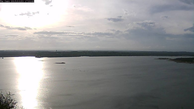 Lake Travis webcam, October 23, 2015 4:40 PM CT