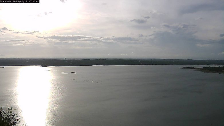 Lake Travis webcam, October 23, 2015 4:45 PM CT