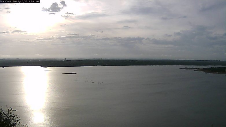 Lake Travis webcam, October 23, 2015 4:50 PM CT