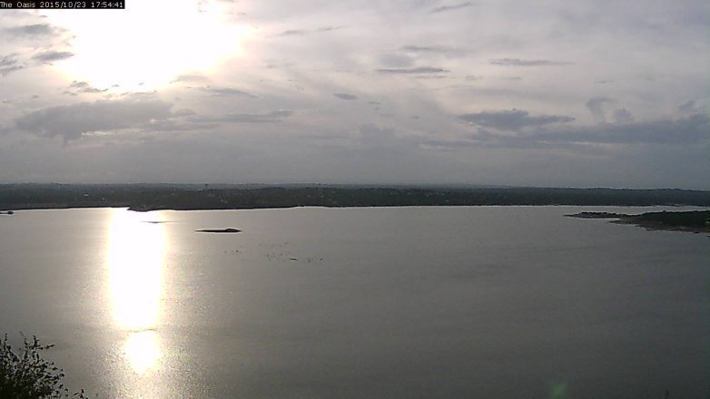 Lake Travis webcam, October 23, 2015 5:00 PM CT