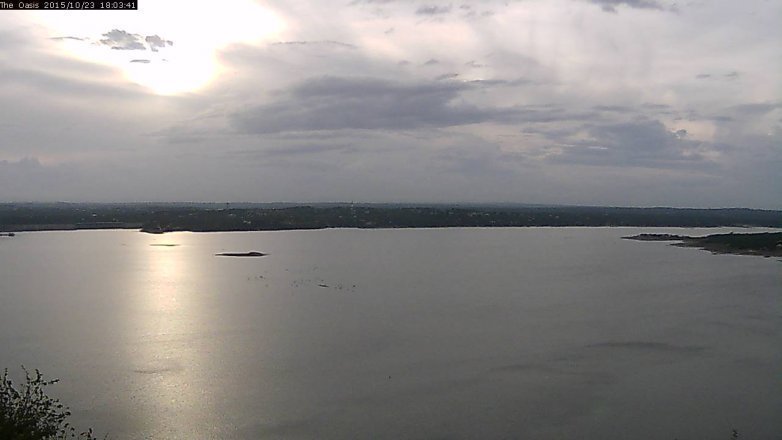 Lake Travis webcam, October 23, 2015 5:10 PM CT