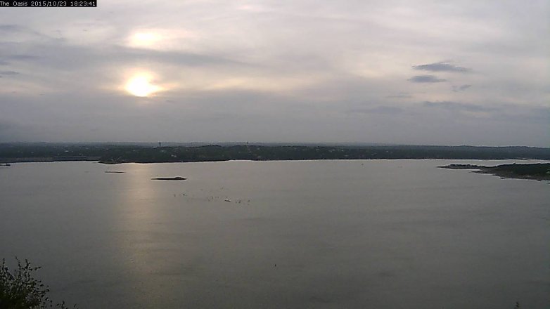 Lake Travis webcam, October 23, 2015 5:30 PM CT