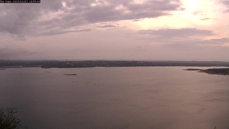 Lake Travis webcam, October 23, 2015 6:00 PM CT
