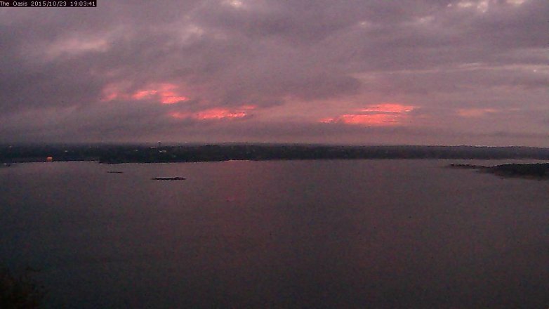 Lake Travis webcam, October 23, 2015 6:10 PM CT
