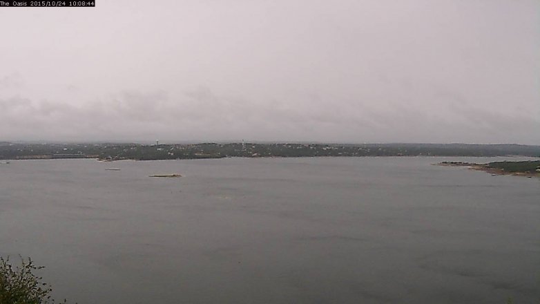 Lake Travis webcam, October 24, 2015 9:15 AM CT