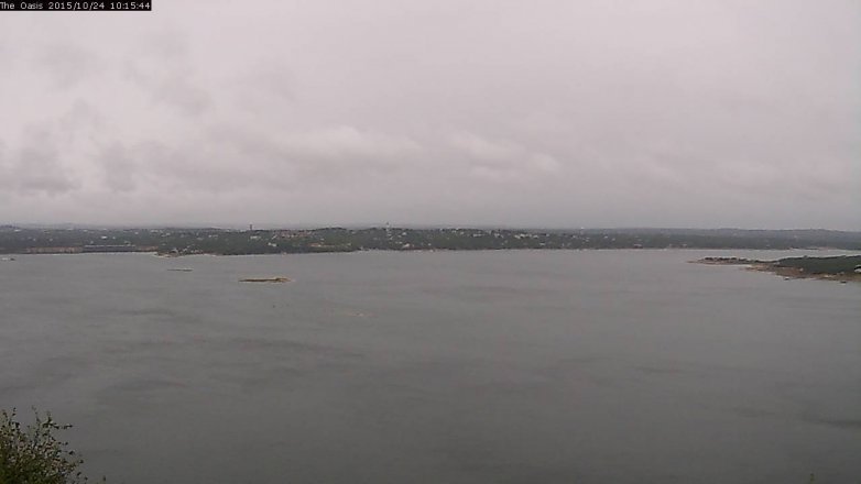 Lake Travis webcam, October 24, 2015 9:20 AM CT