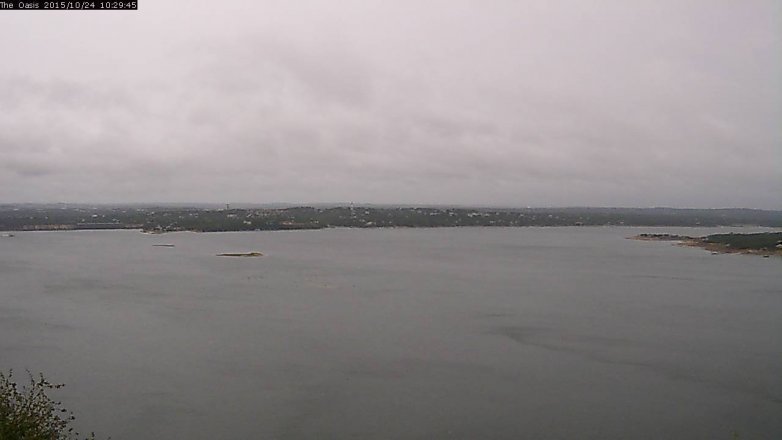 Lake Travis webcam, October 24, 2015 9:35 AM CT