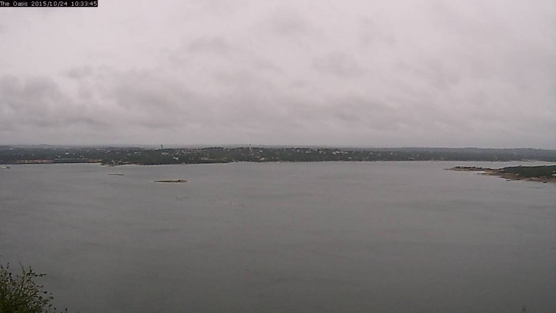 Lake Travis webcam, October 24, 2015 9:40 AM CT